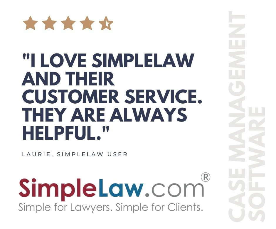 screenshot of SimpleLaw