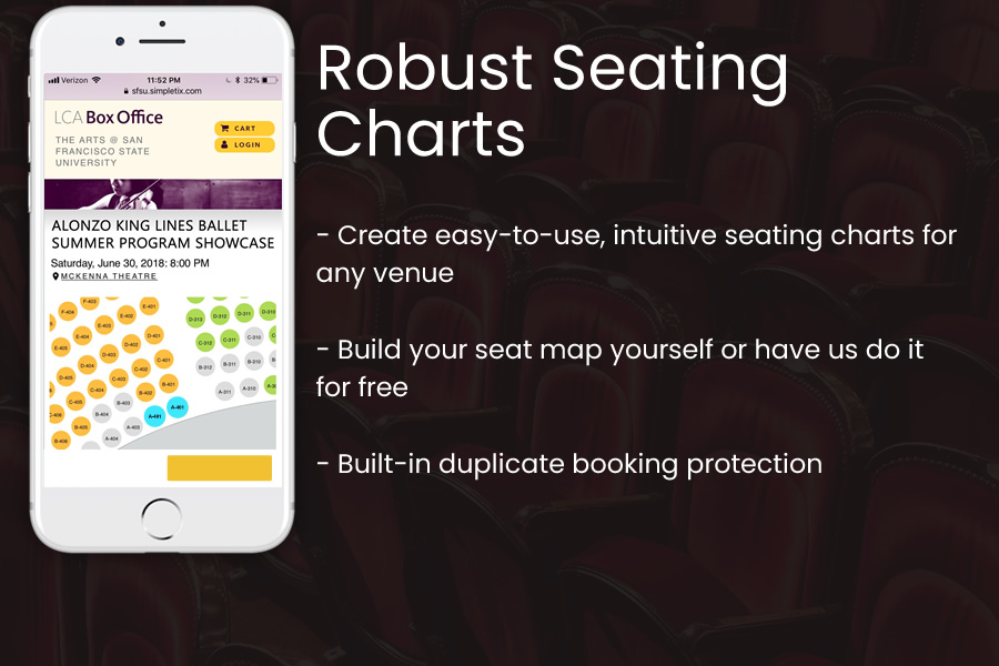 screenshot of SimpleTix