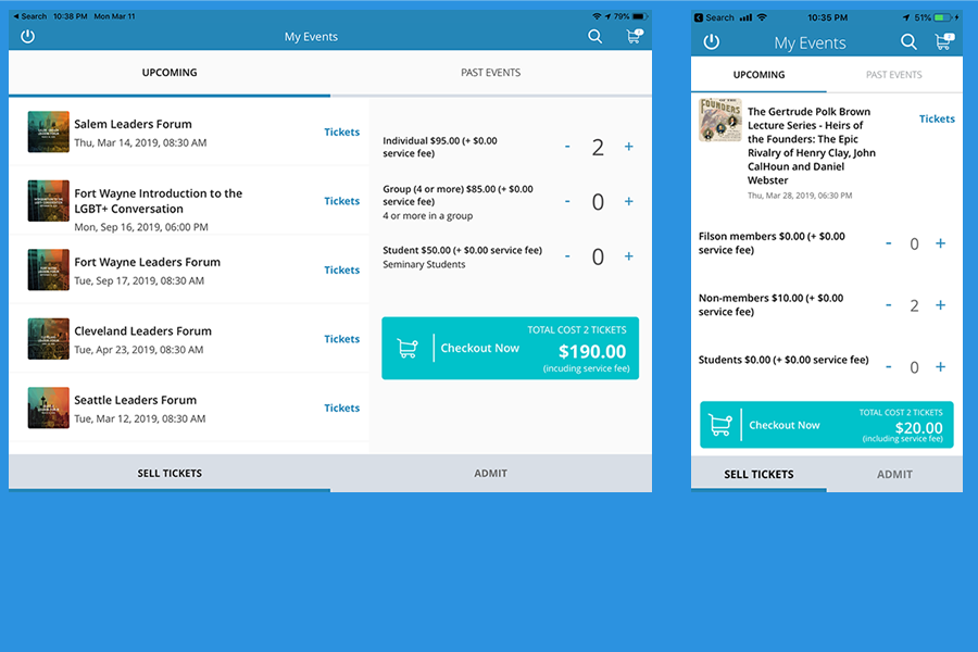 screenshot of SimpleTix