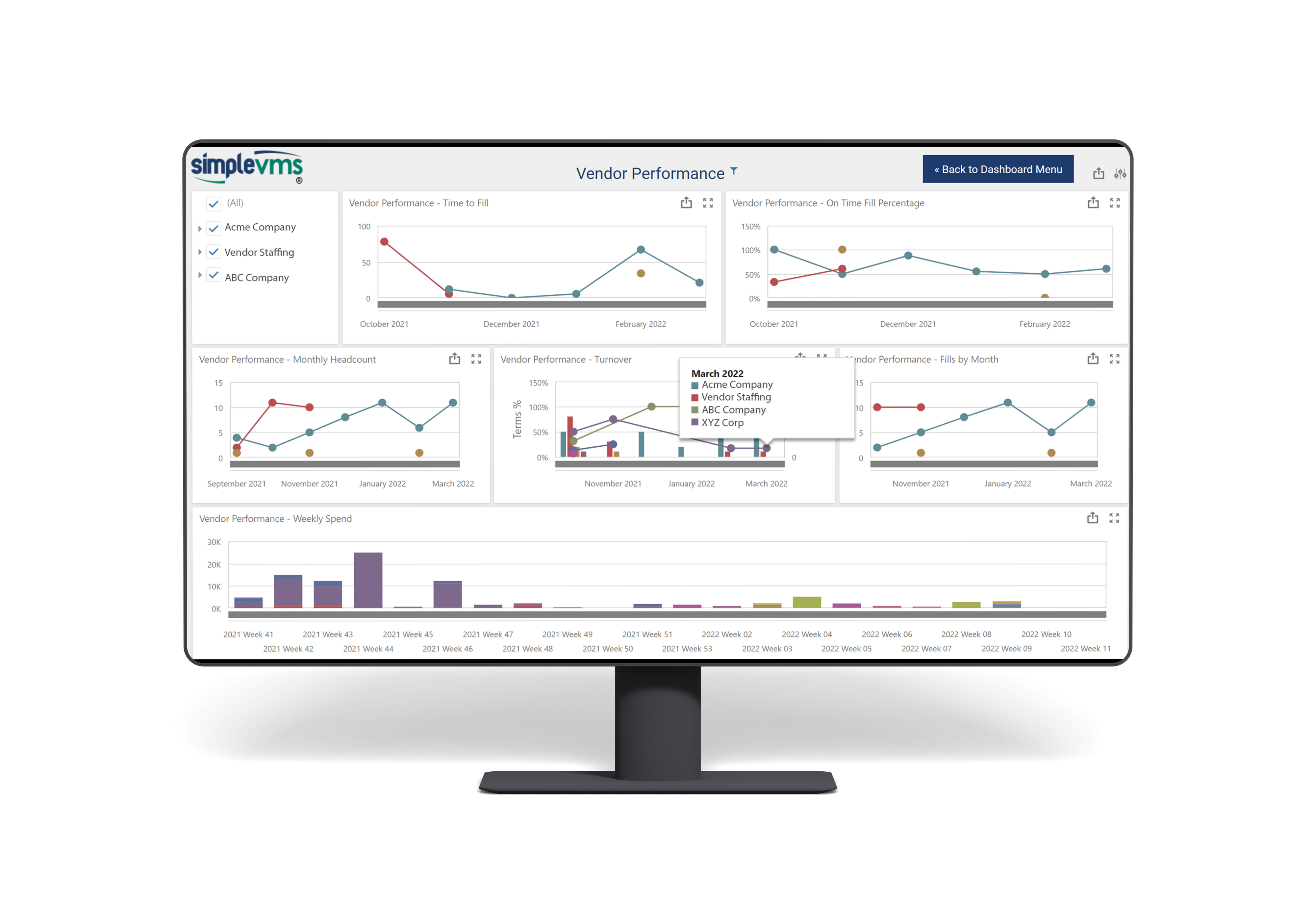 screenshot of SimpleVMS