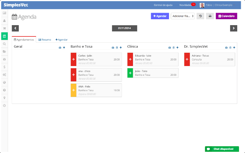 screenshot of SimplesVet