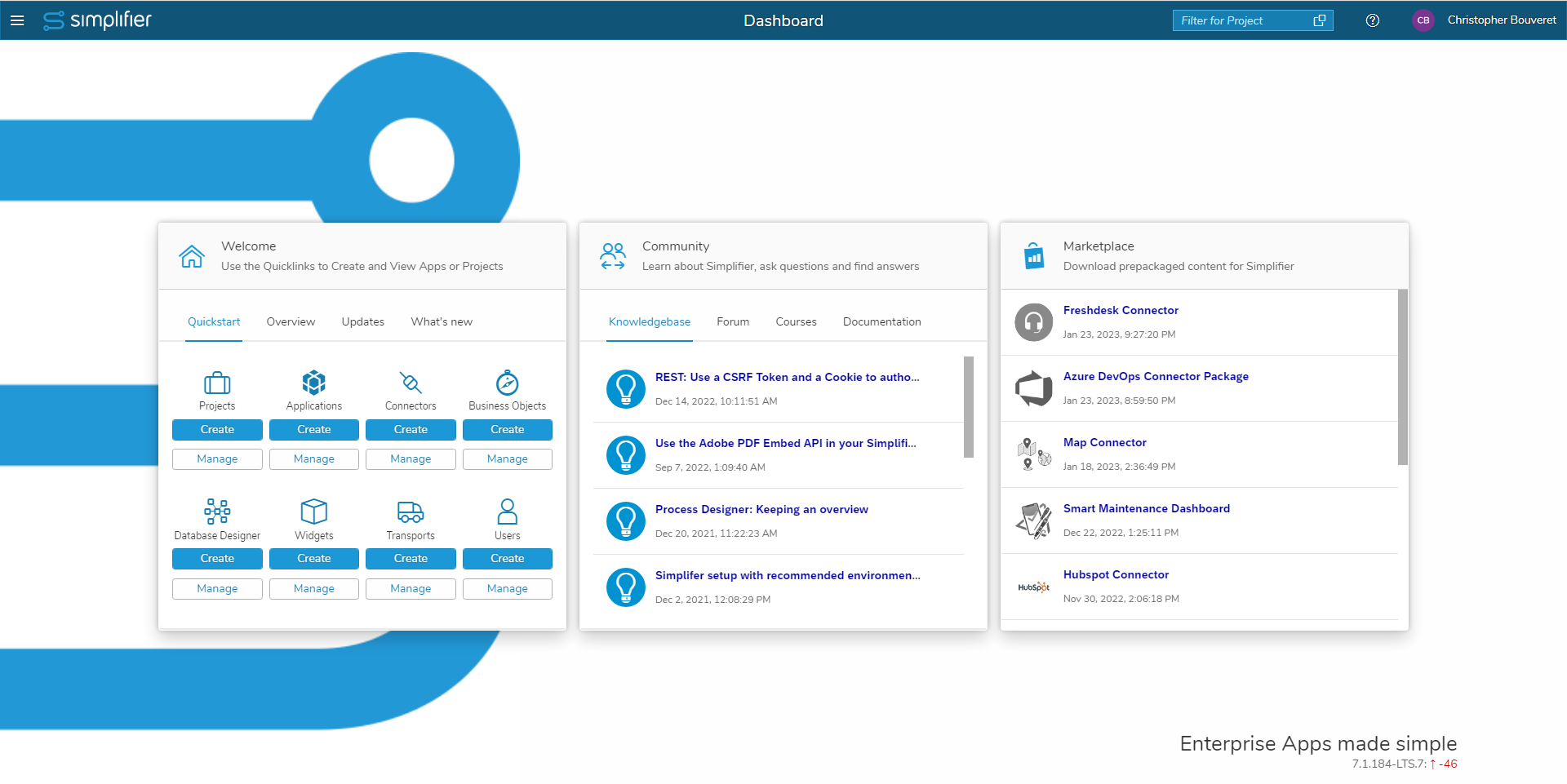 screenshot of Simplifier