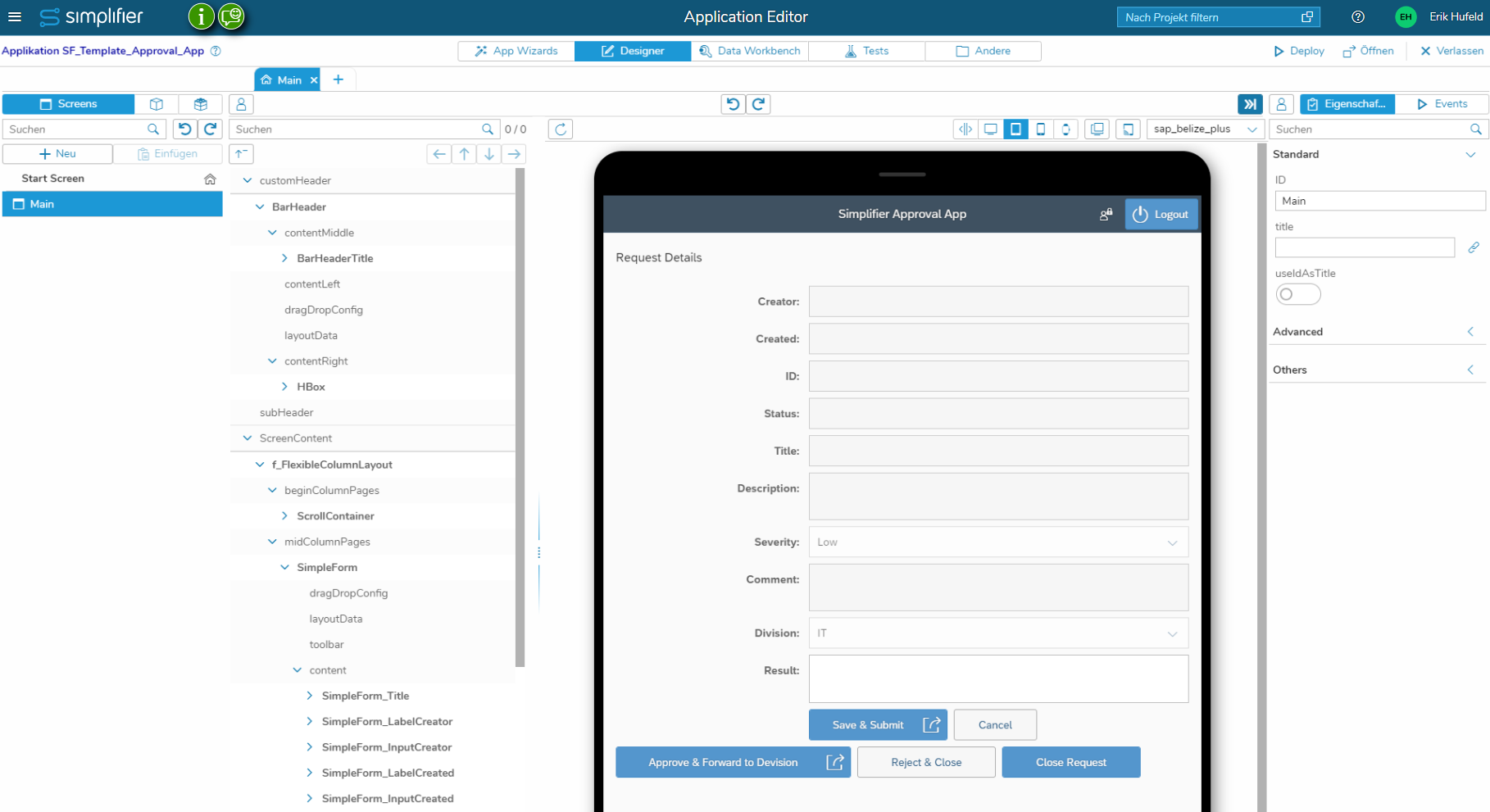 screenshot of Simplifier
