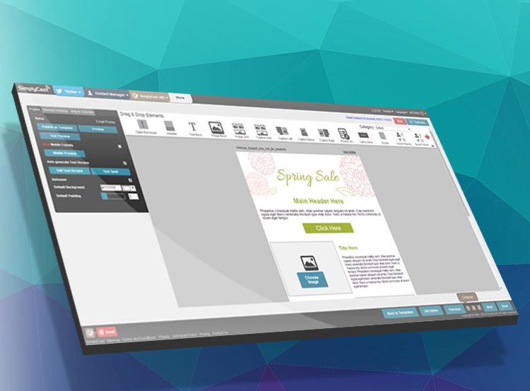 screenshot of SimplyCast