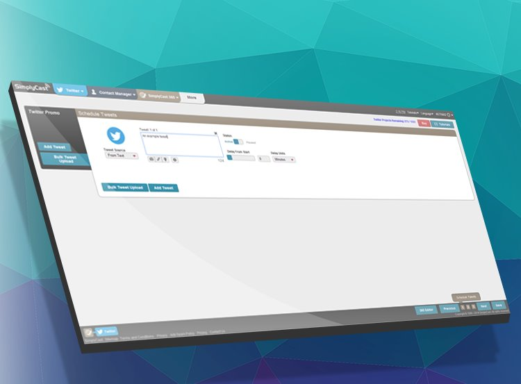 screenshot of SimplyCast