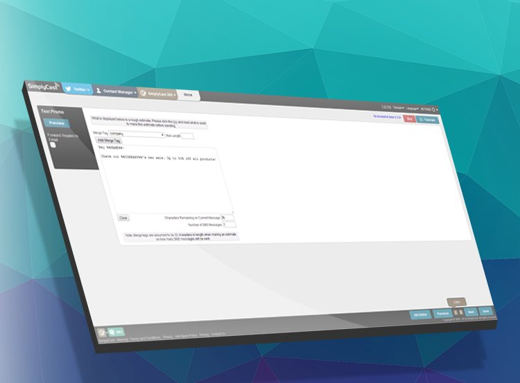 screenshot of SimplyCast