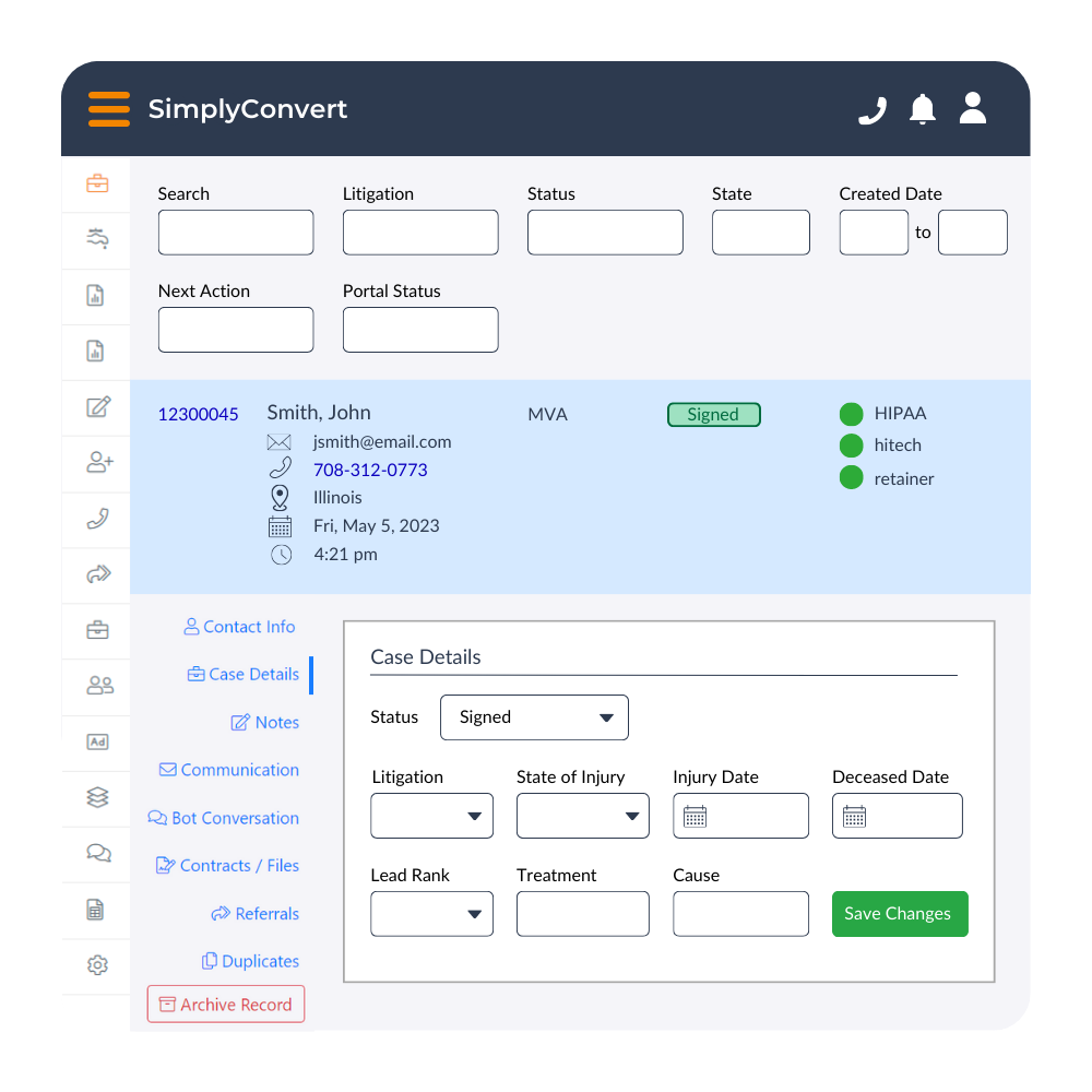 screenshot of SimplyConvert