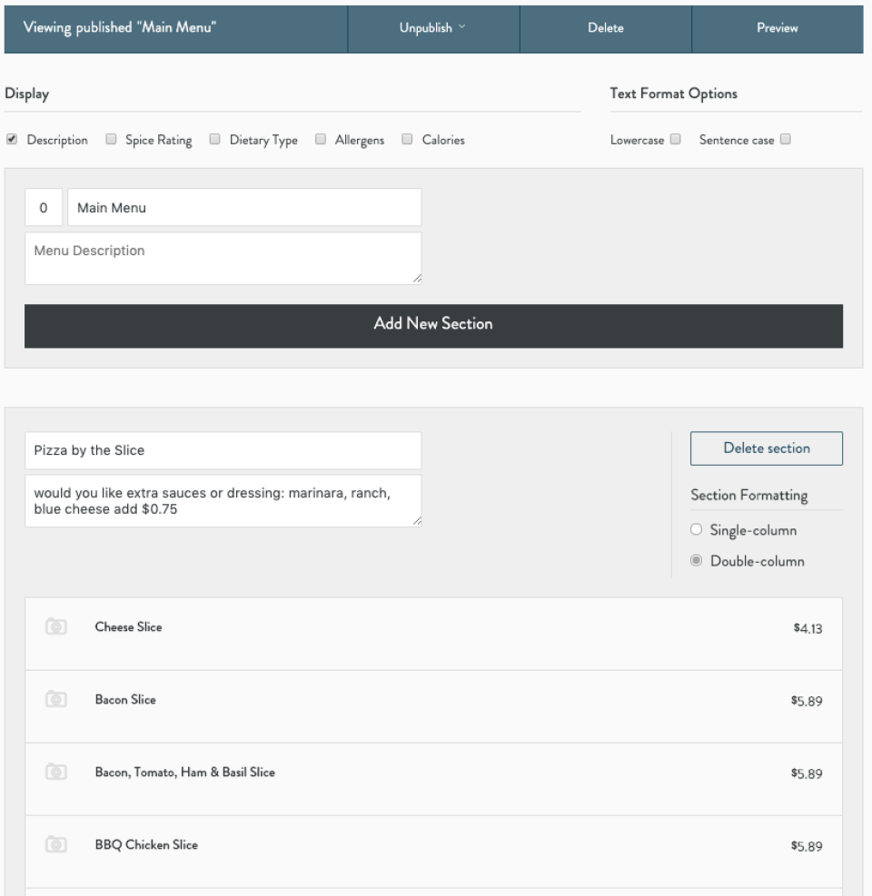 screenshot of SinglePlatform