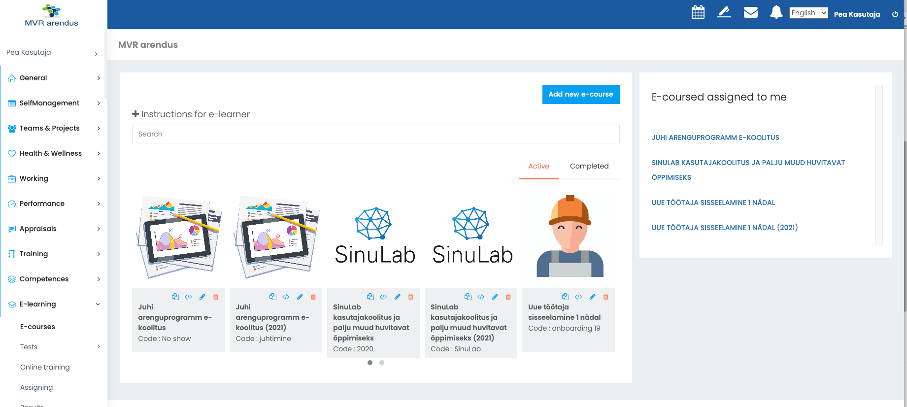 screenshot of SinuLab