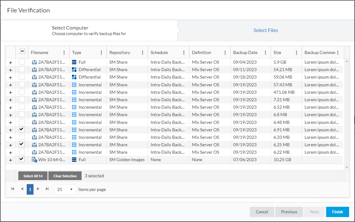 screenshot of SiteBackup