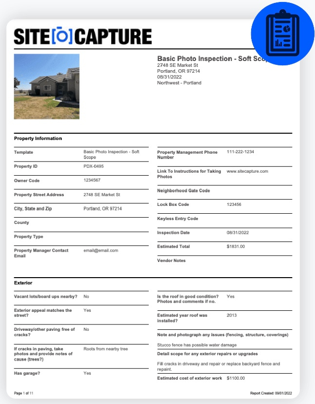 screenshot of SiteCapture