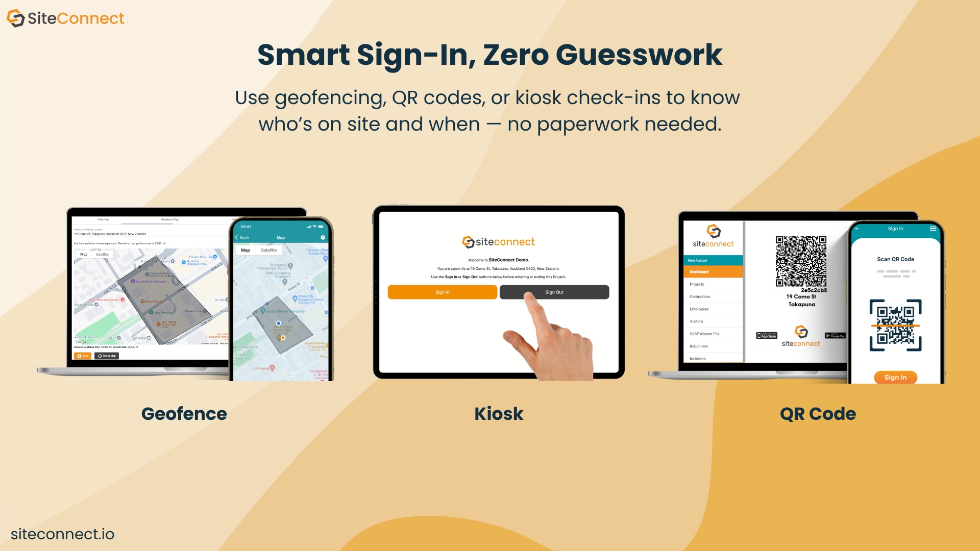 screenshot of SiteConnect