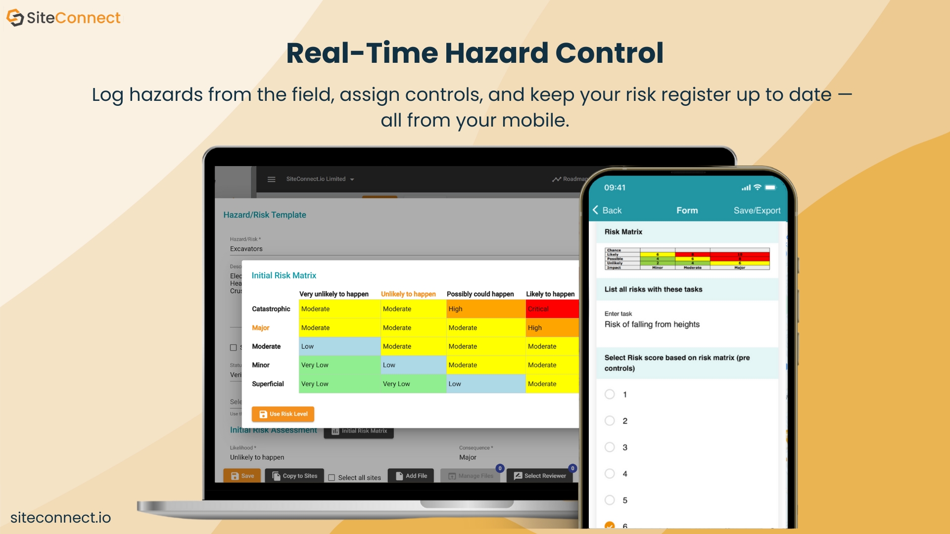 screenshot of SiteConnect