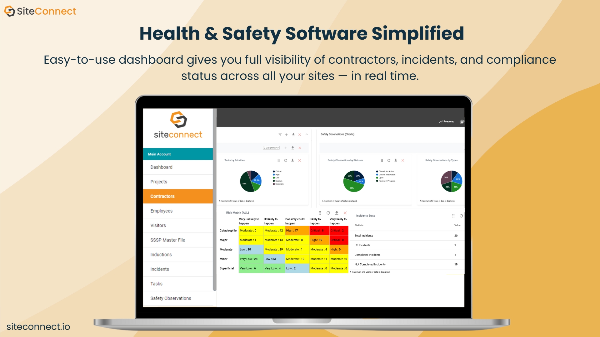 screenshot of SiteConnect