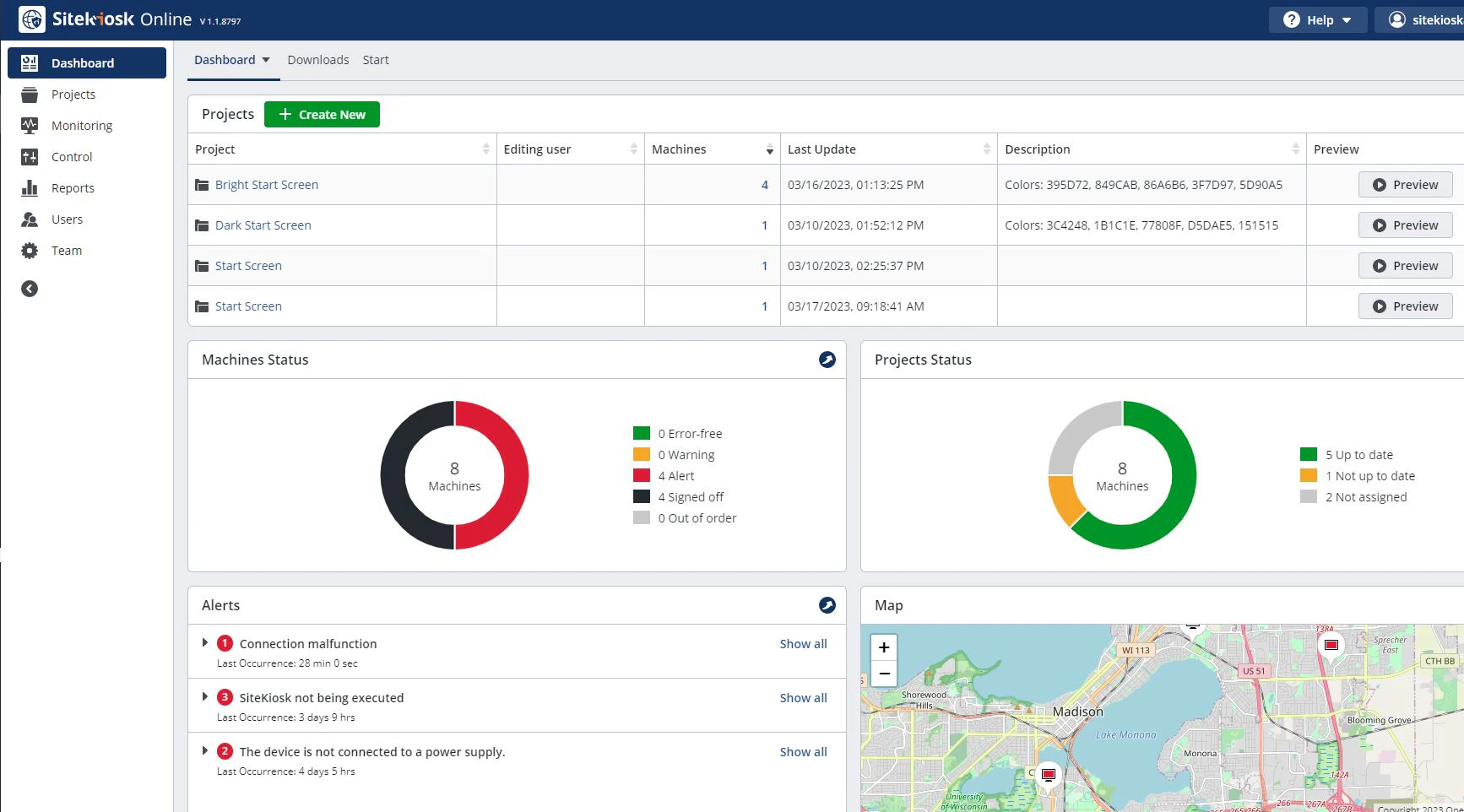 screenshot of SiteKiosk