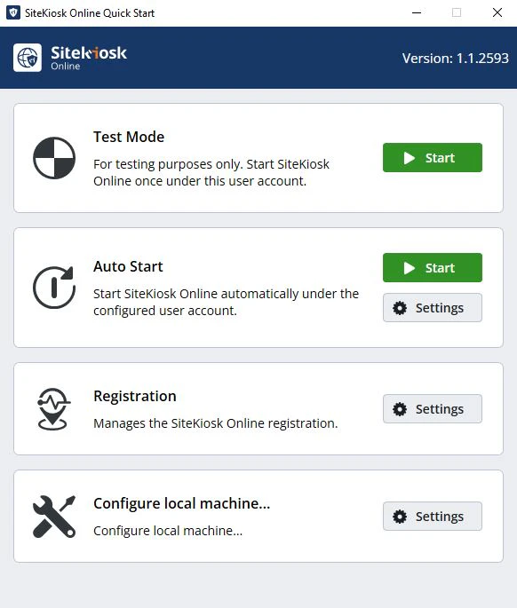 screenshot of SiteKiosk