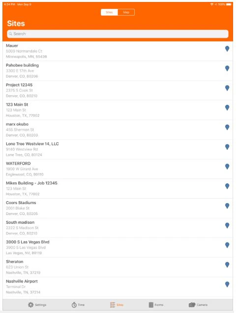 screenshot of Sitefotos