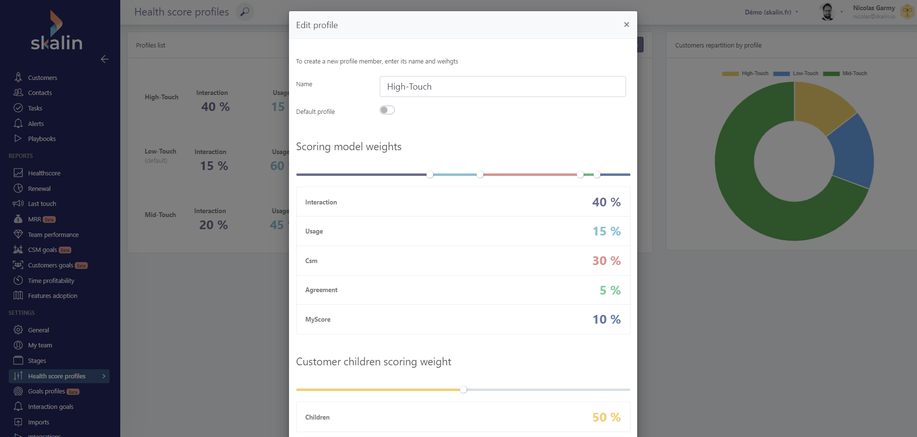 screenshot of Skalin