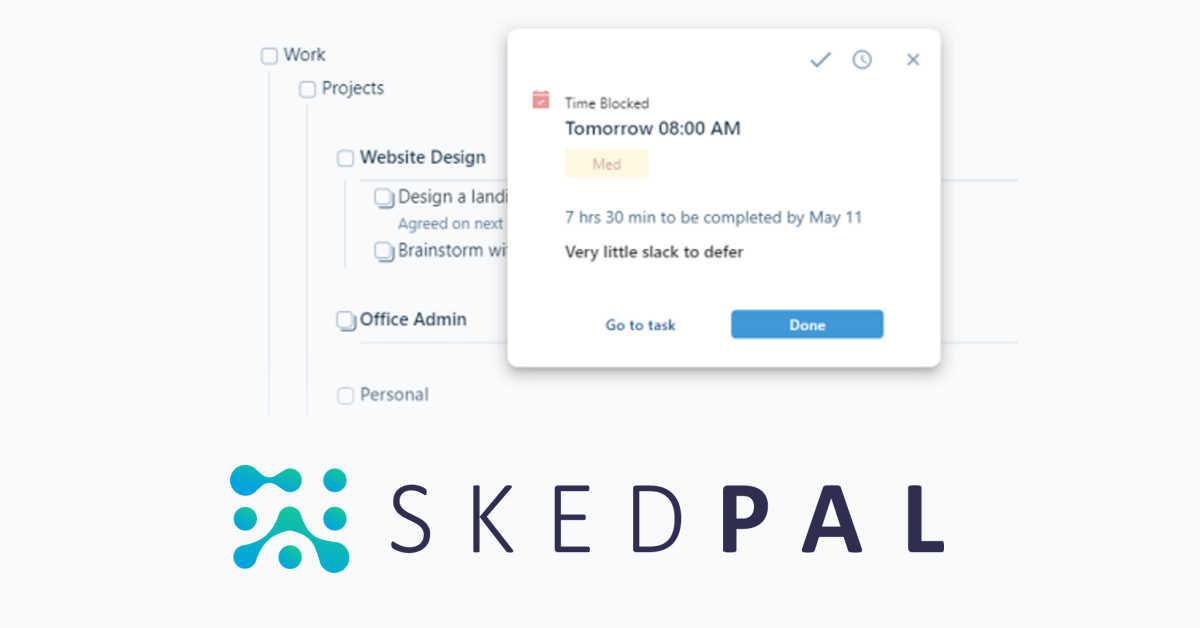screenshot of SkedPal
