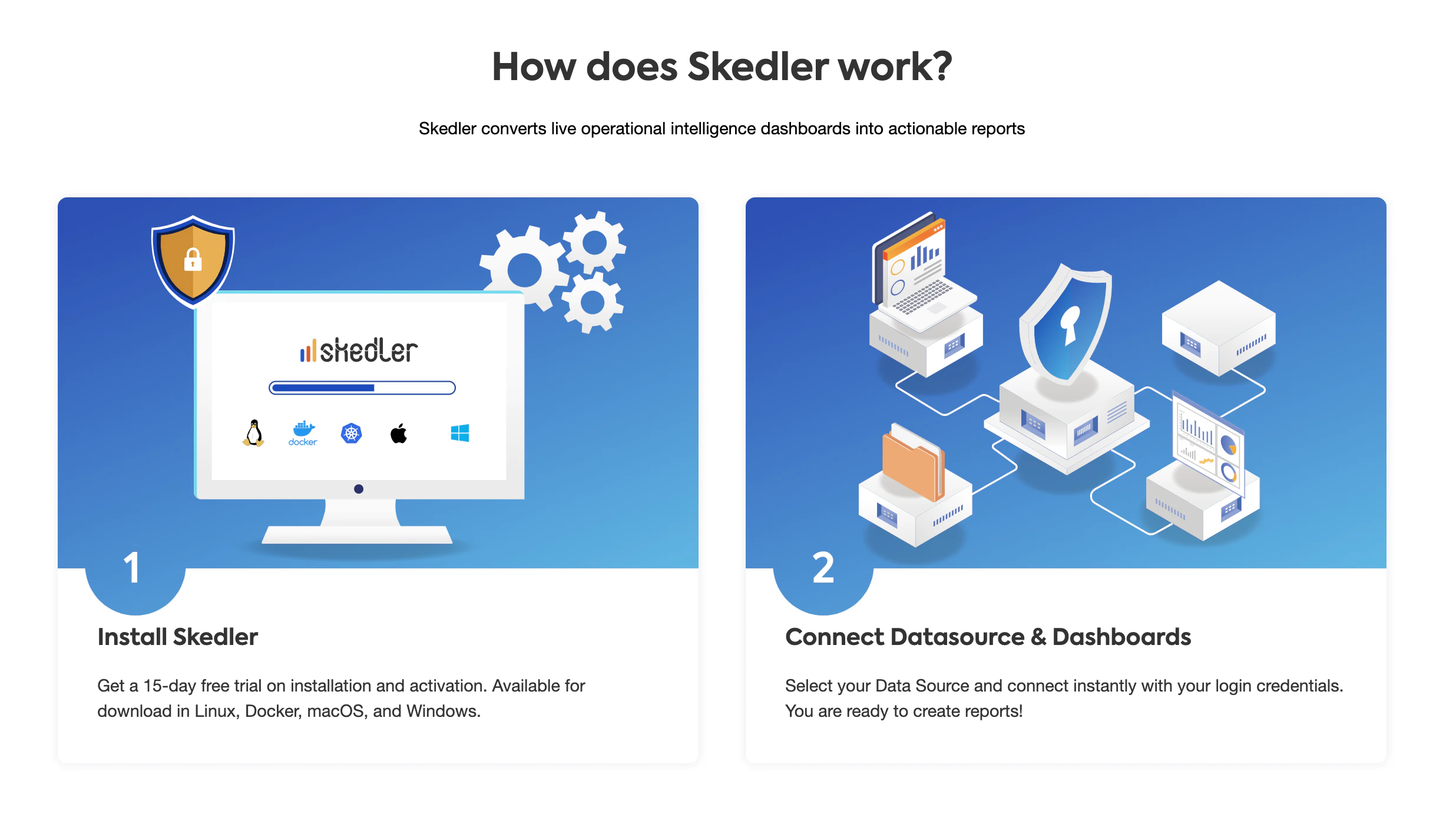 screenshot of Skedler