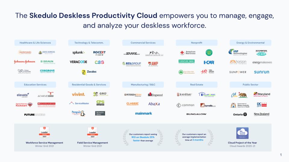 screenshot of Skedulo