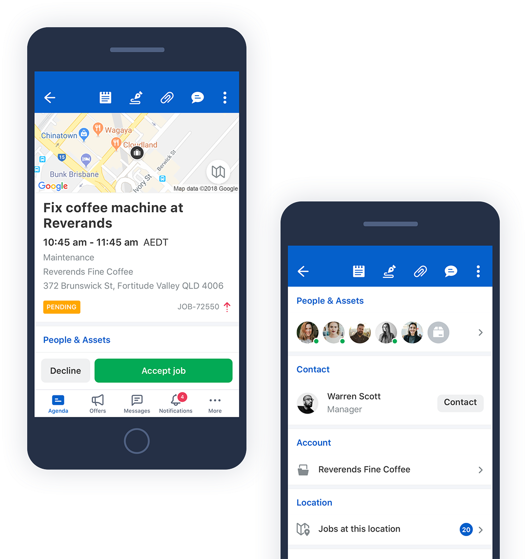 screenshot of Skedulo