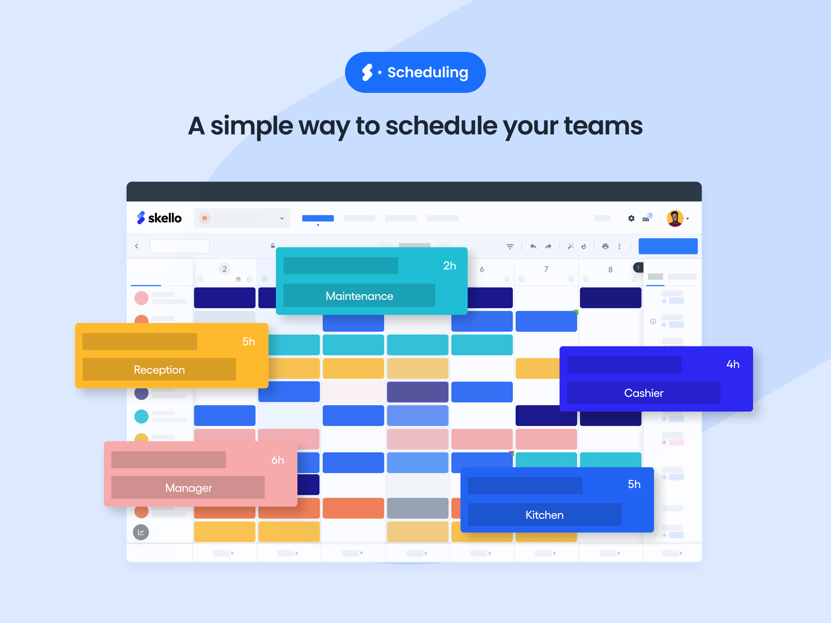 screenshot of Skello