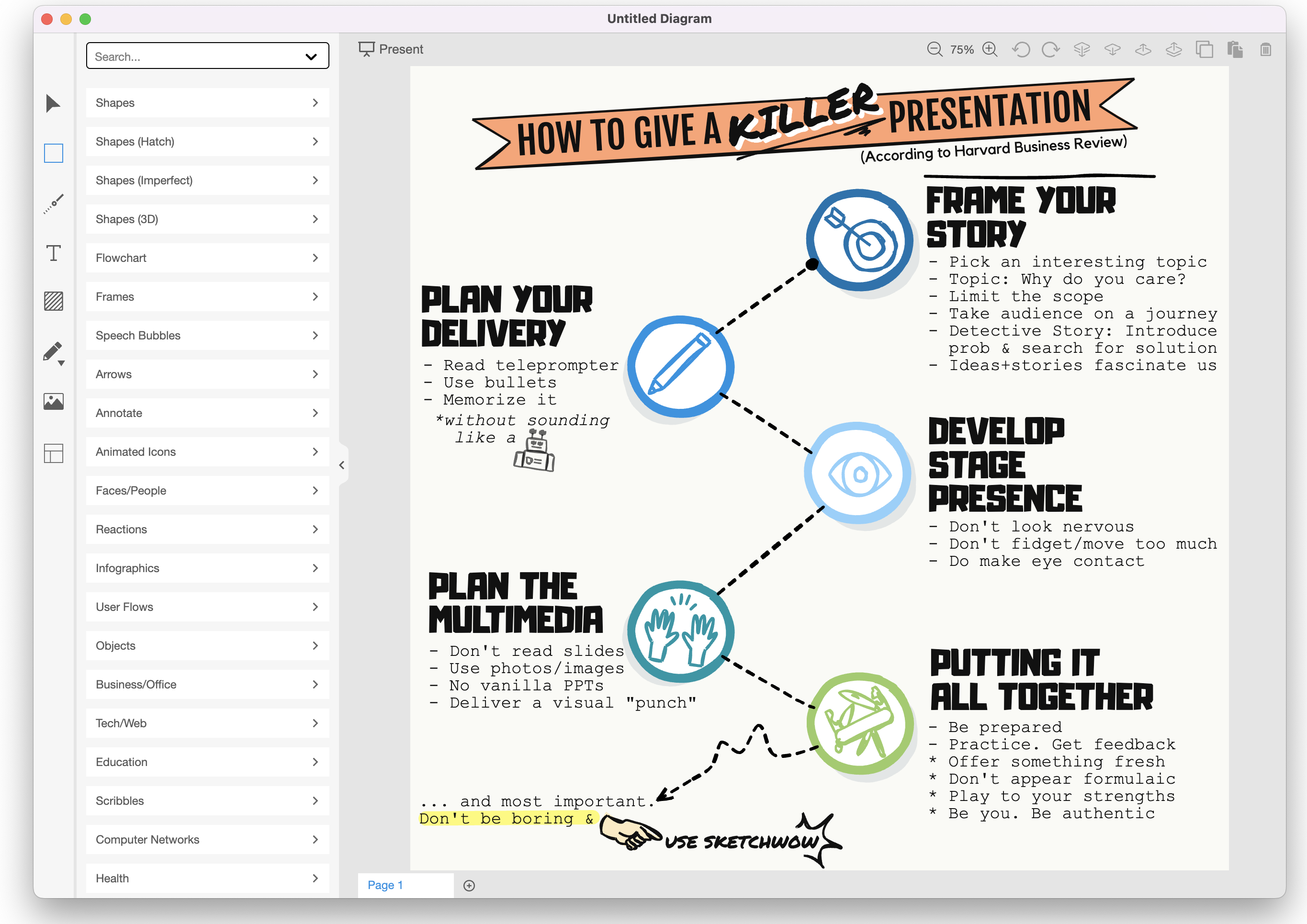 screenshot of SketchWow