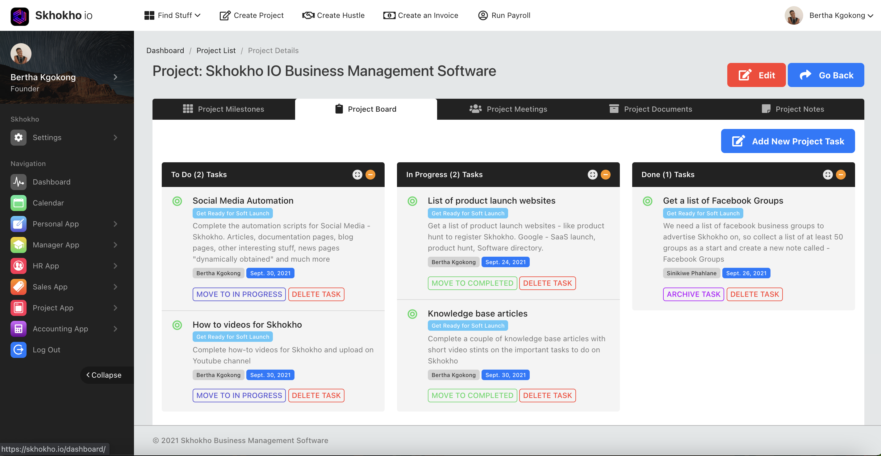 screenshot of Skhokho