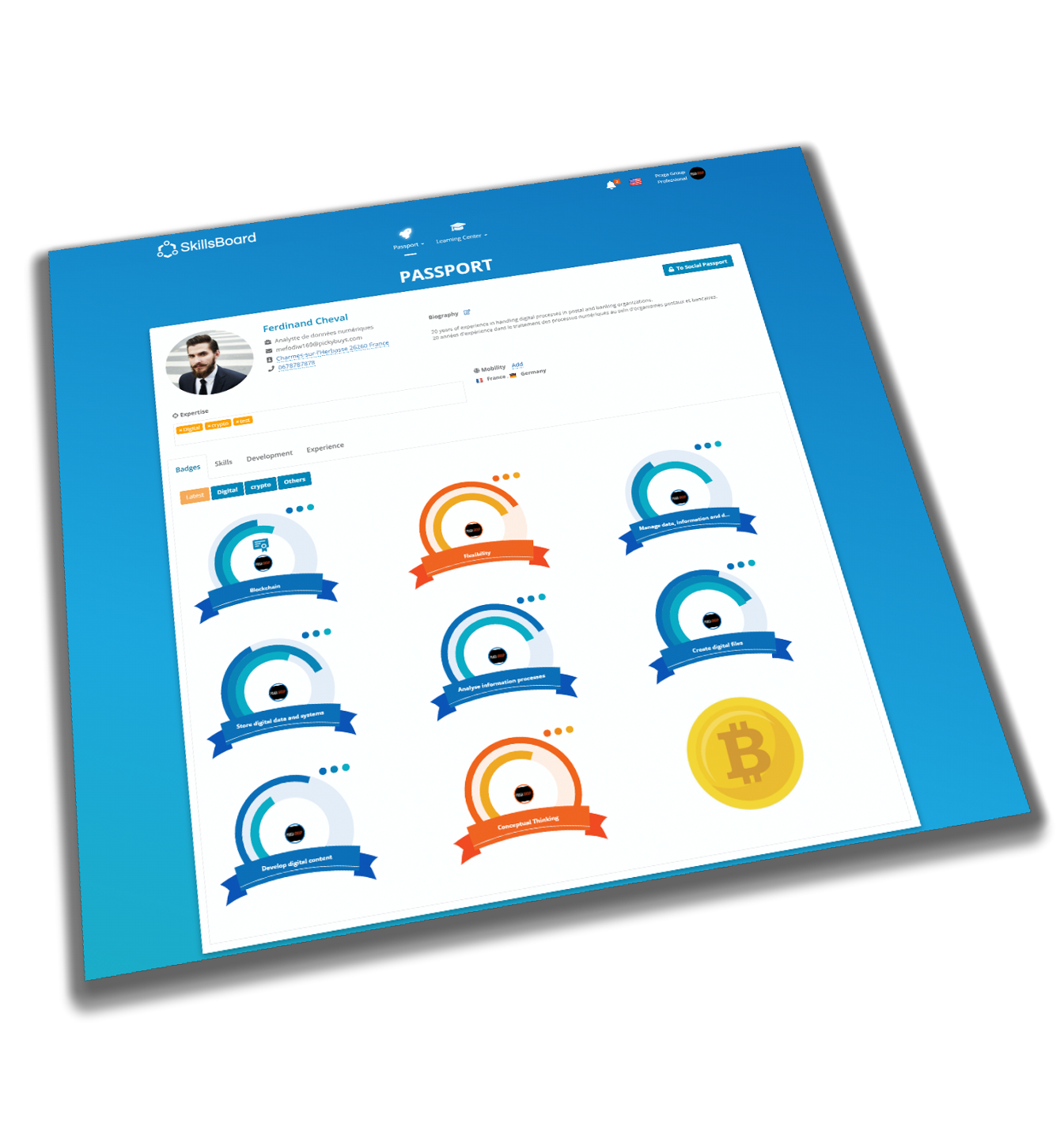 screenshot of SkillsBoard