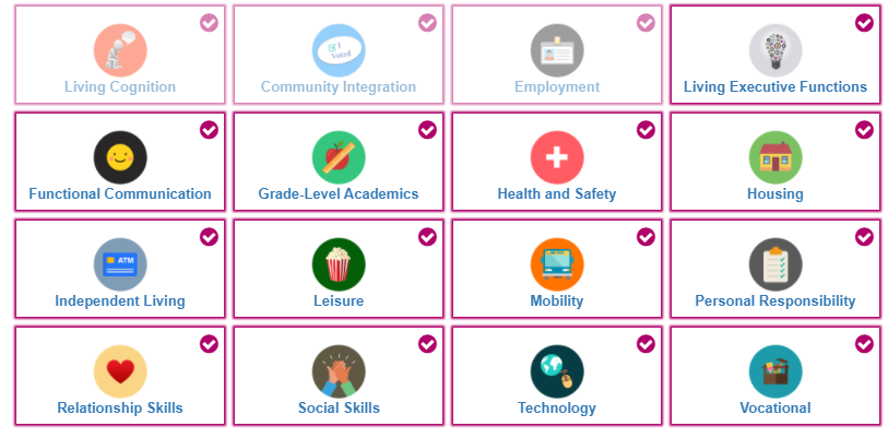 screenshot of Skills