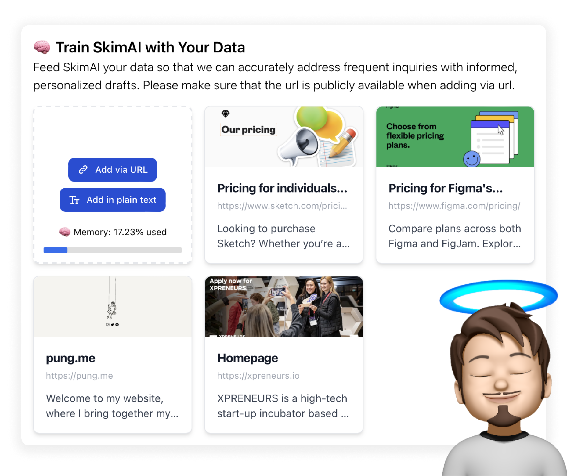 screenshot of SkimAI