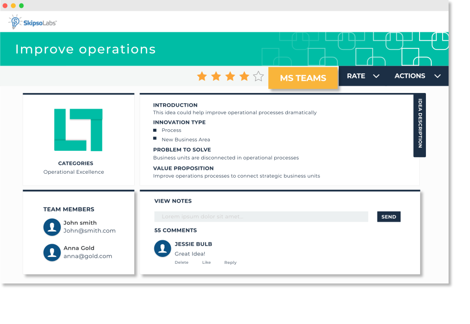 screenshot of Skipso