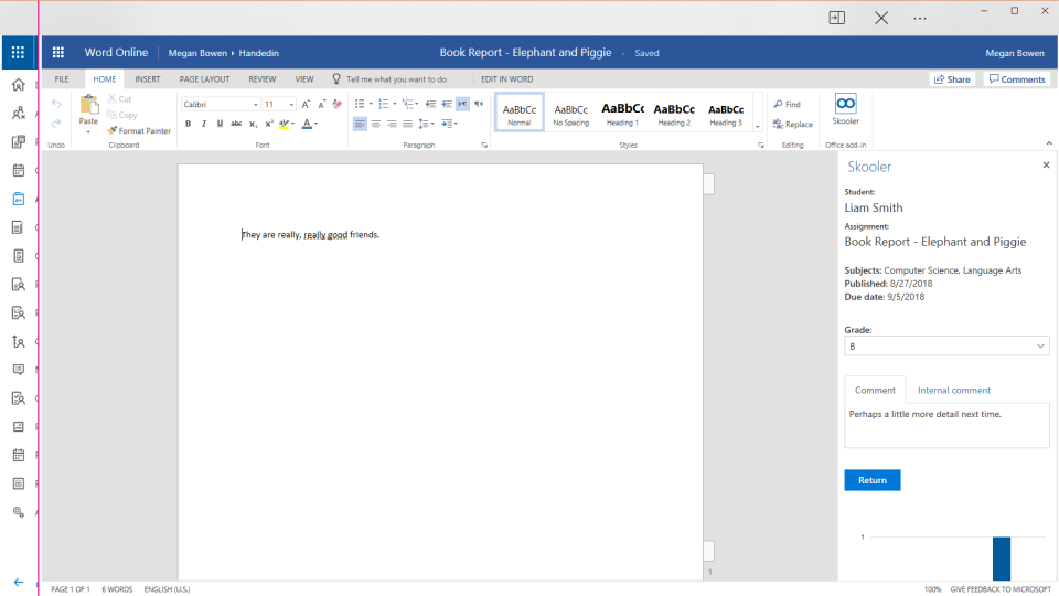 screenshot of Skooler