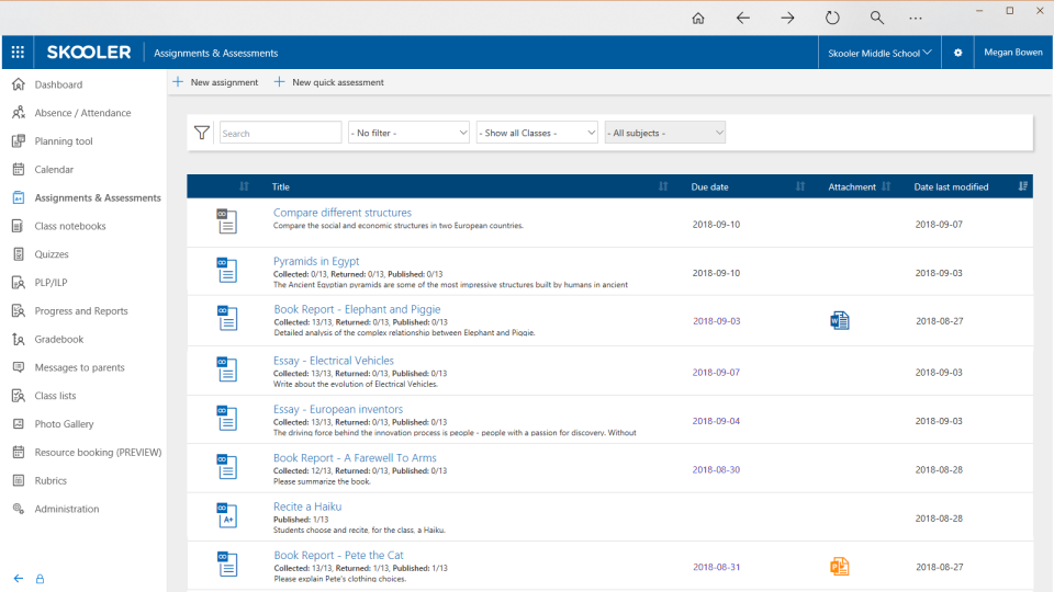 screenshot of Skooler