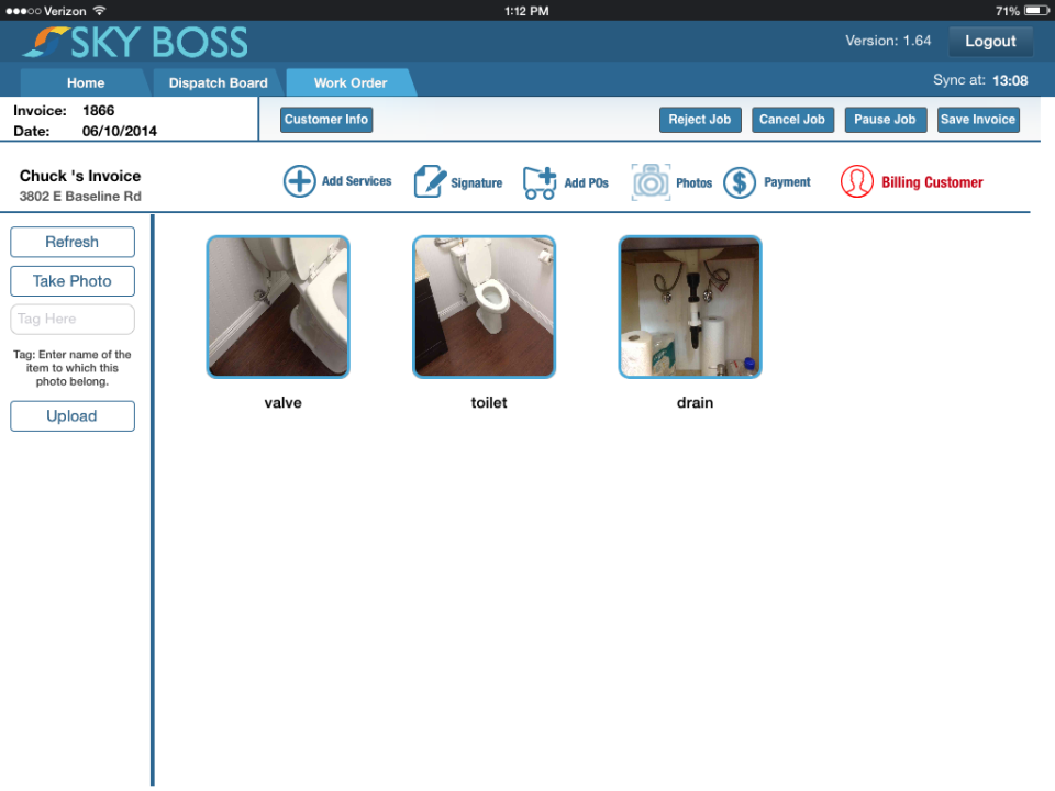 screenshot of SkyBoss