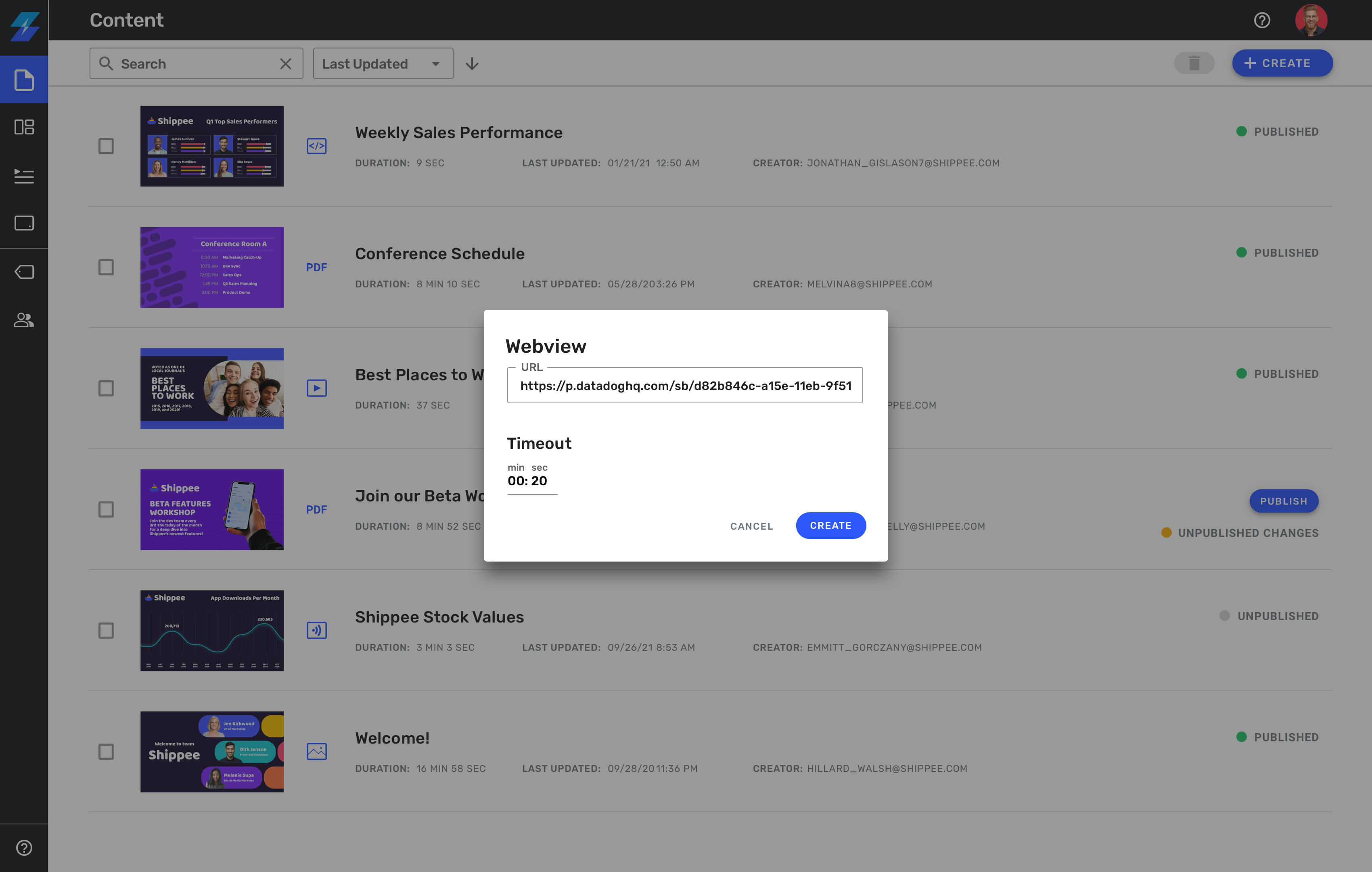 screenshot of Skykit