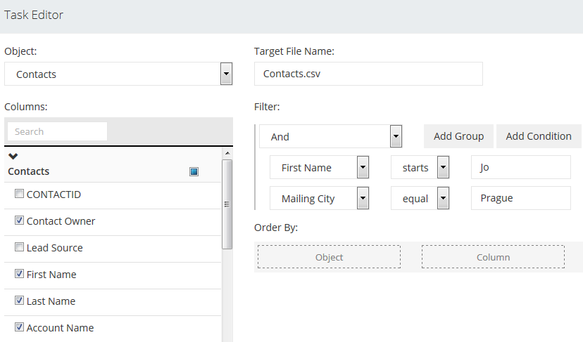 screenshot of Skyvia