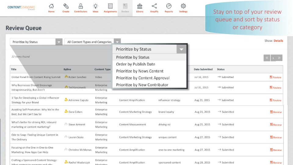 screenshot of Skyword