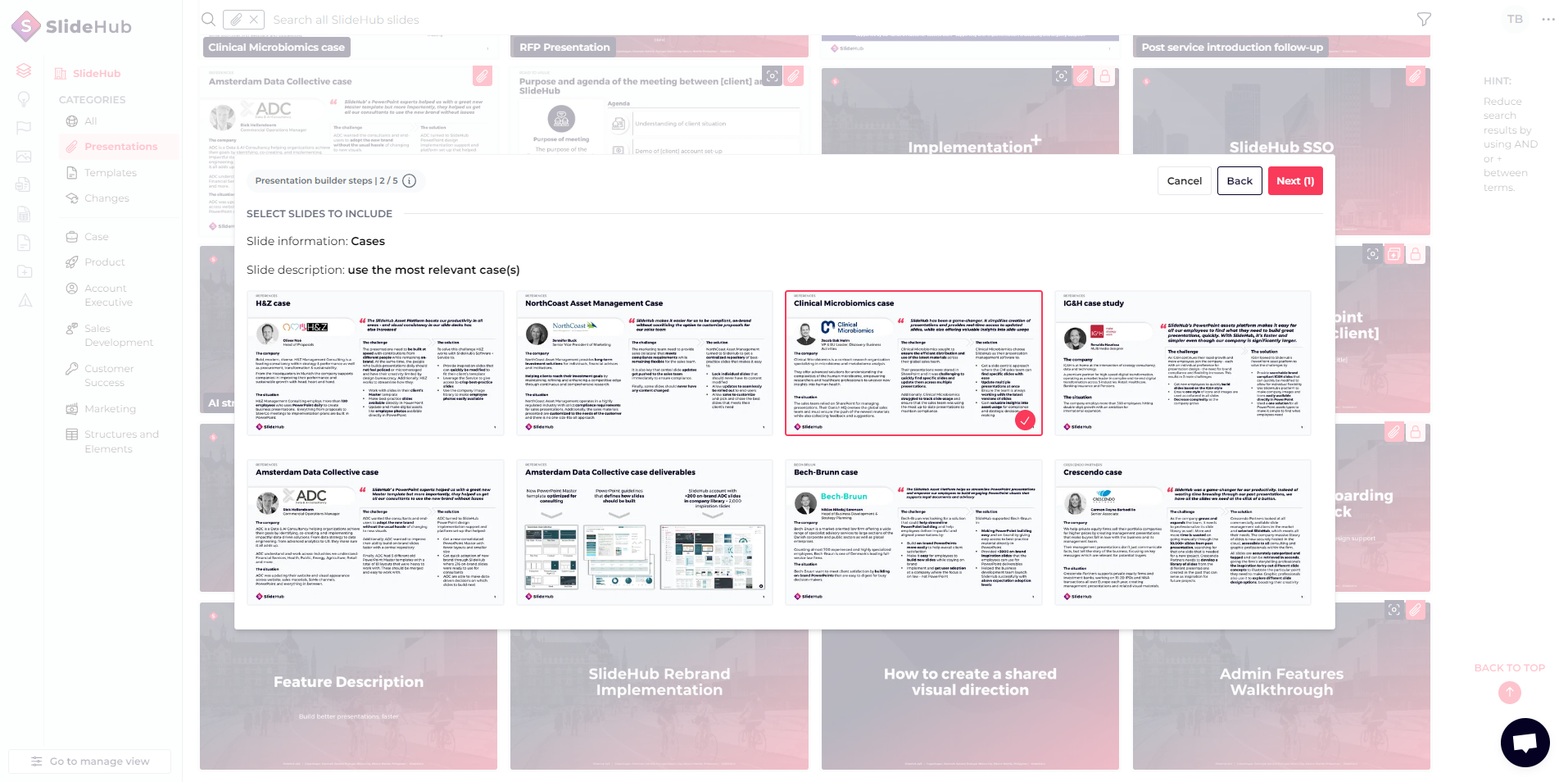 screenshot of SlideHub