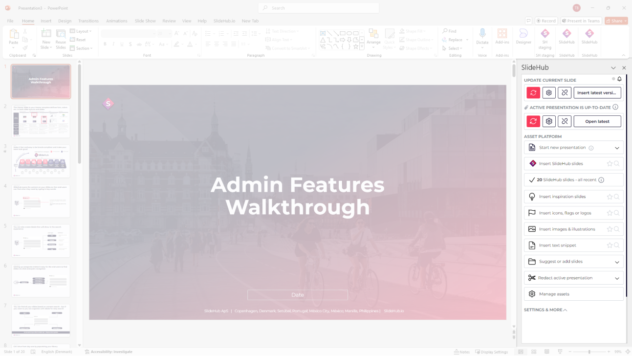 screenshot of SlideHub