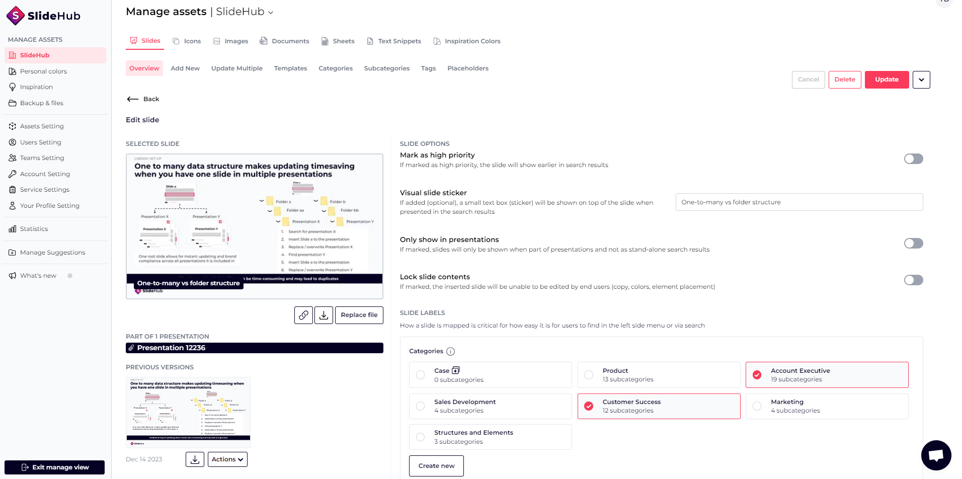 screenshot of SlideHub