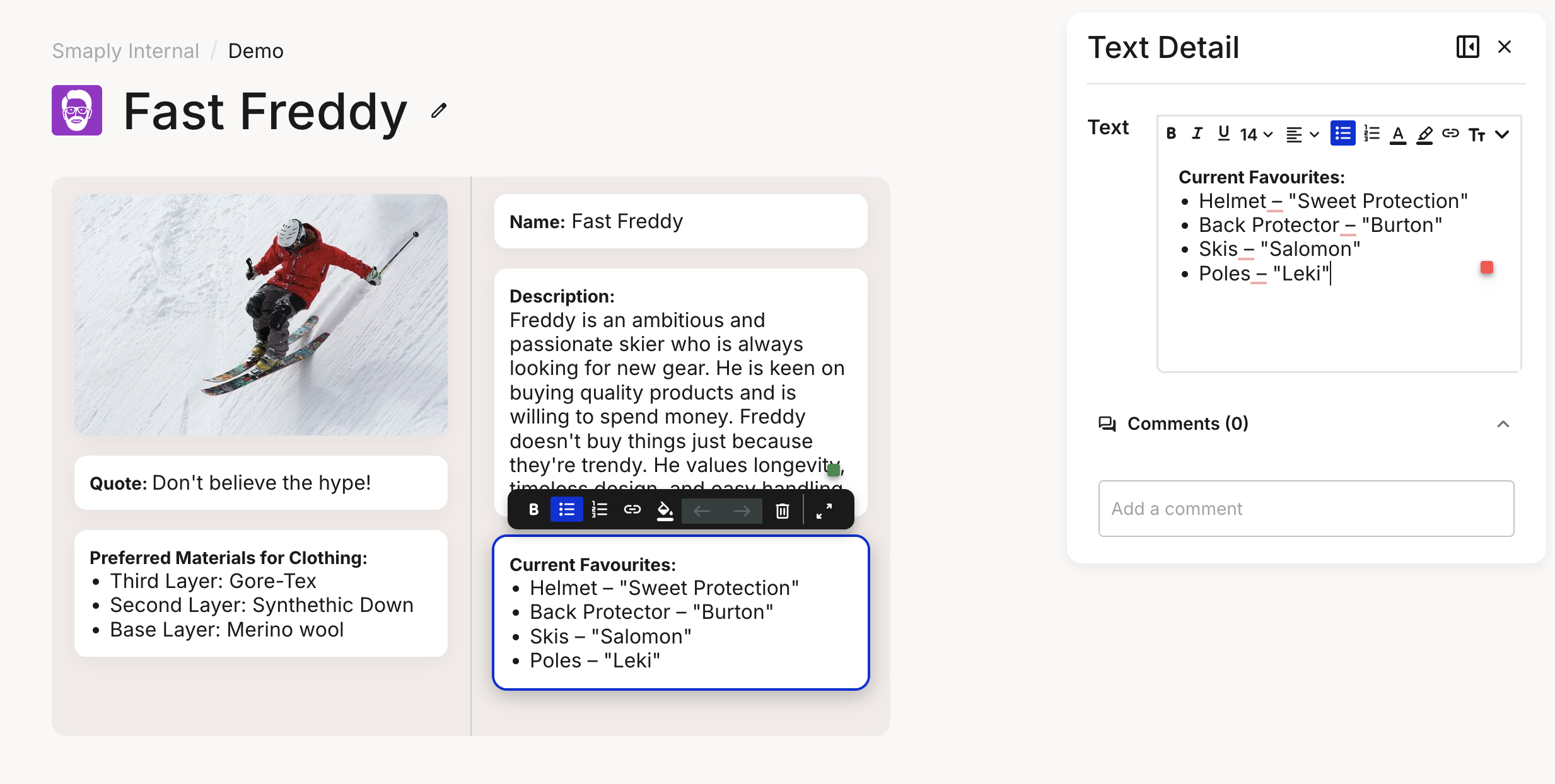 screenshot of Smaply