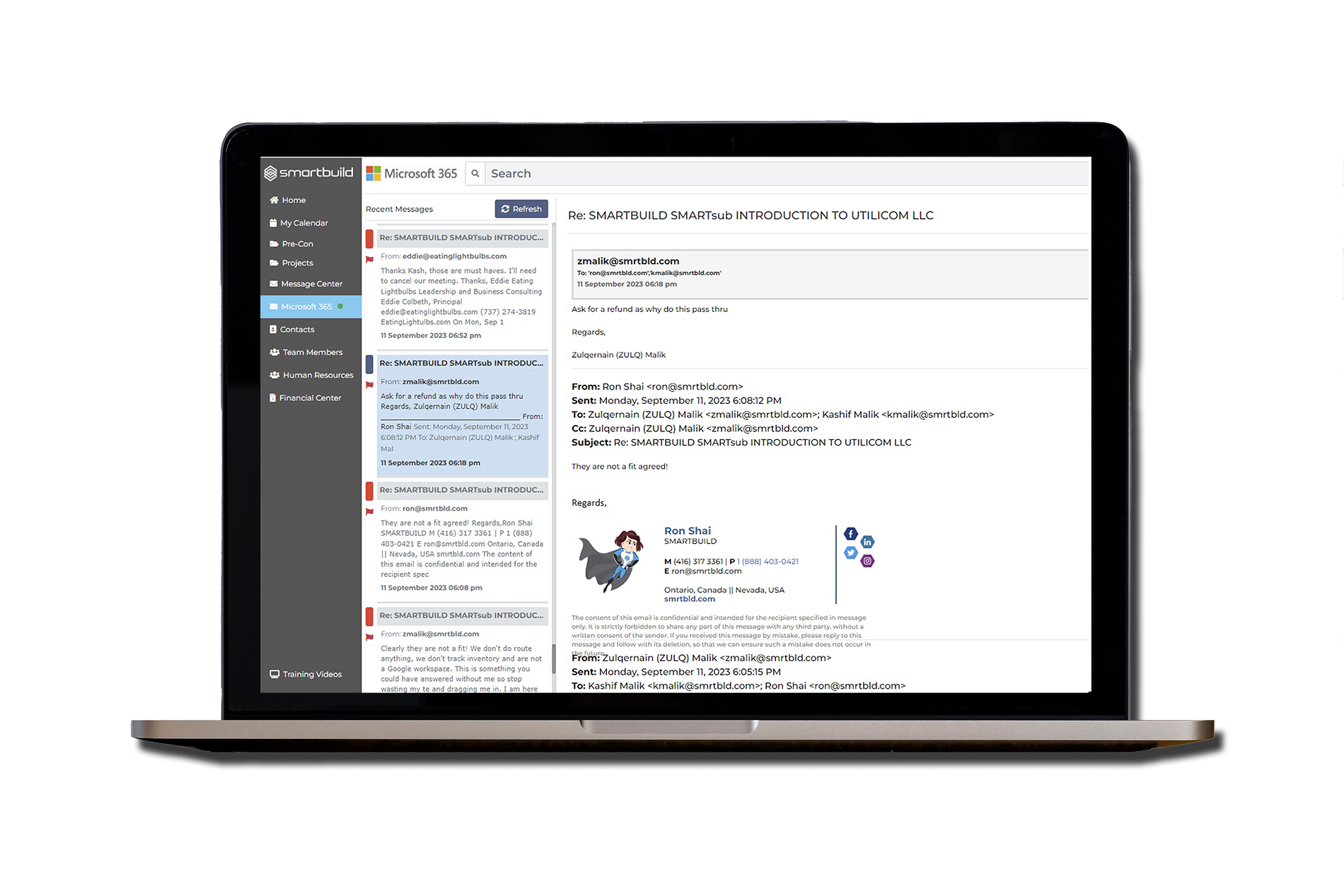 screenshot of SmartBuild