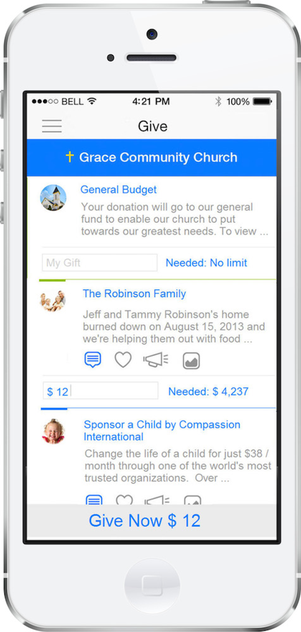 screenshot of SmartChurch