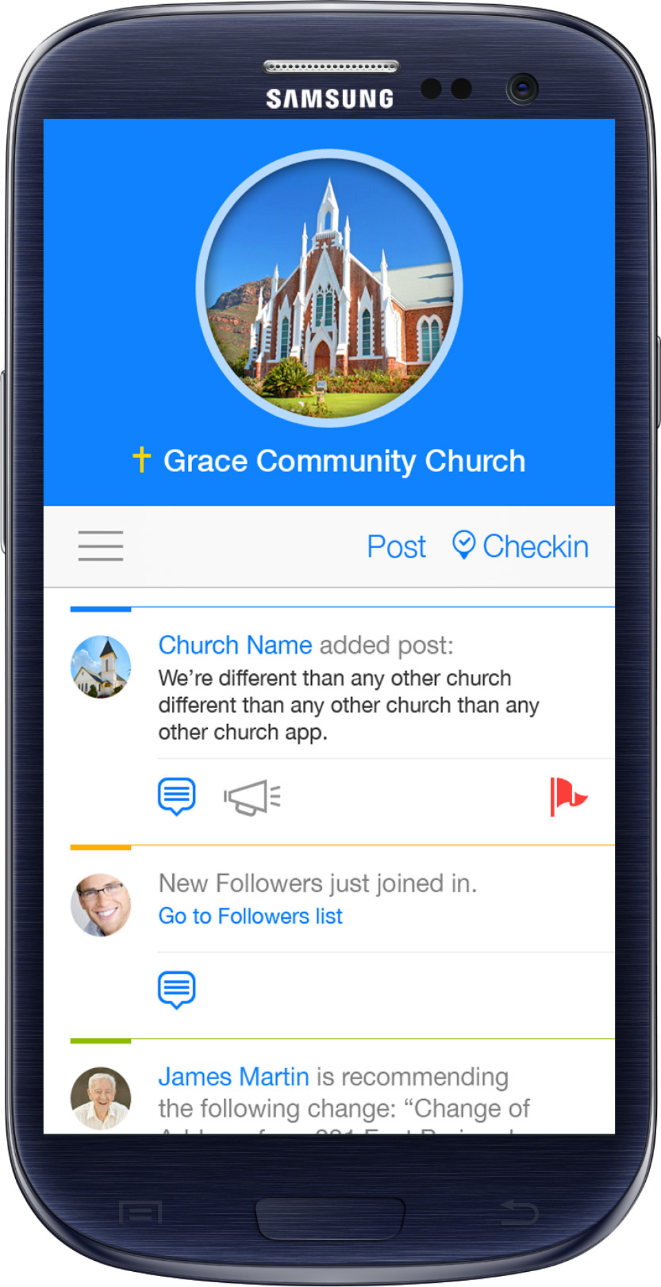 screenshot of SmartChurch