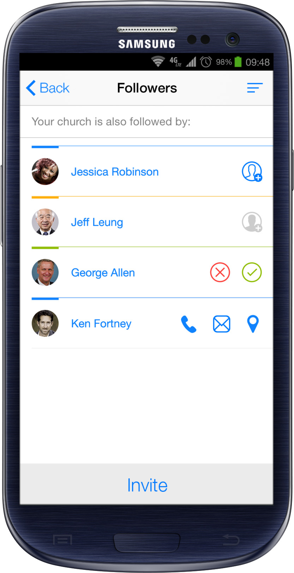 screenshot of SmartChurch