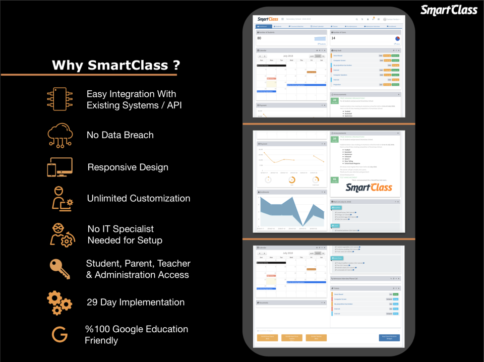 screenshot of SmartClass