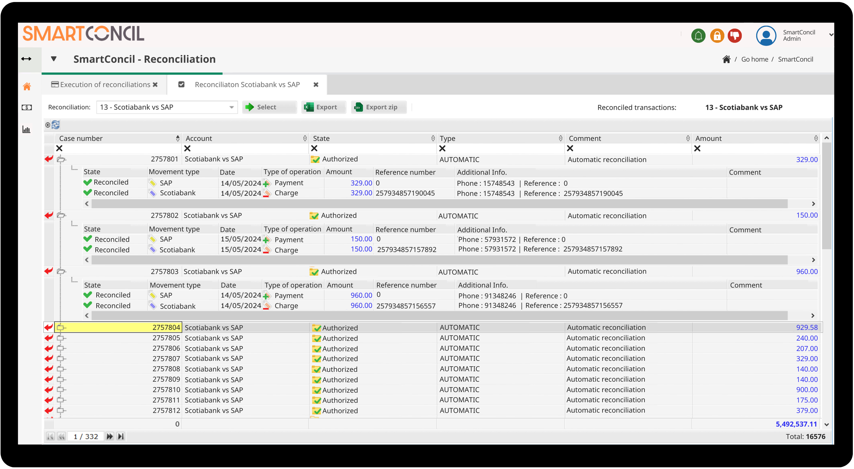 screenshot of SmartConcil
