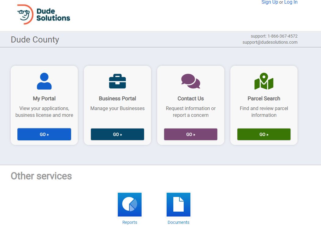 screenshot of SmartGov